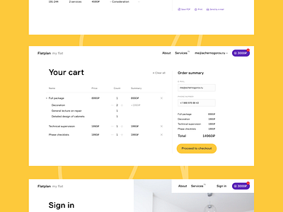 Your Cart Layout cart checkout creative design interface layout minimalism page ui ux web