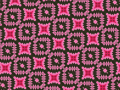 Diagonal pattern black design pattern pink red square