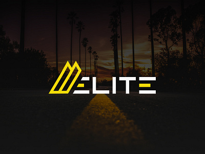 Elite road construction logo design concept