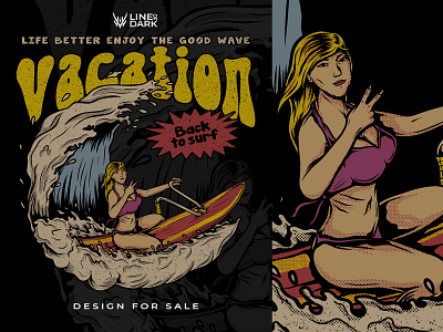 Vacation apparel apparel design artwork beach clothing design designforsale illustration illustration design merchandise surf tshirtdesign