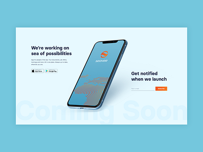 Seavee | Coming Soon animation design uidesign ux uxdesign web webdesign website website design