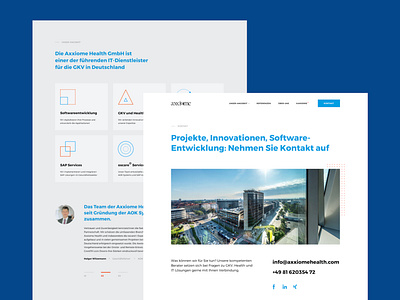 Axxiome Health | Website animation design icon uidesign uxdesign web webdesign website website design wireframing