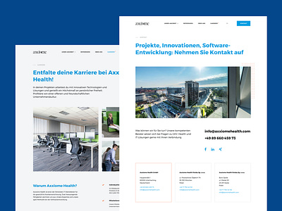 Axxiome Health | Website animation design icon uidesign ux uxdesign web webdesign website website design