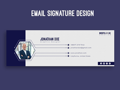 Corporate email signature design