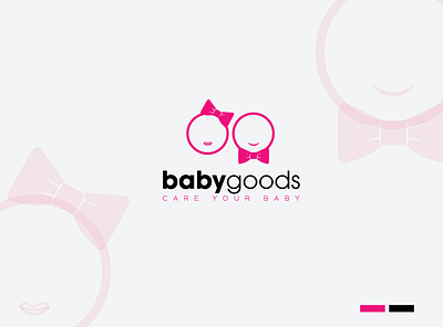 Cute Baby Logo Design Vector for Baby Shop baby baby care brand branding business care clothes concept design exclusive idea identity illustrative logo logotype minimalist simple smart smart objects symbol