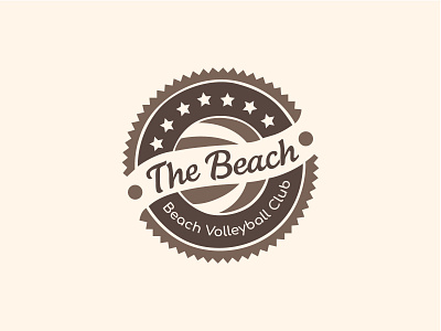 The Beach graphic design logo