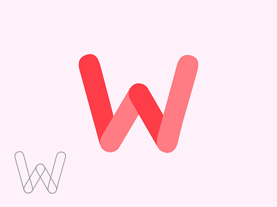 W Logo design graphic design logo vector