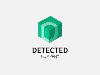 Detected design graphic design logo shield vector