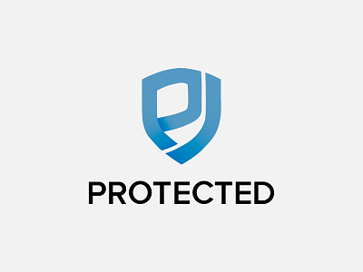 Protected design graphic design logo protected shield vector