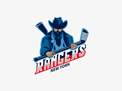Rangers design graphic design hockey illustration logo new york ranger rangers vector