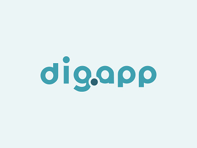 Digapp branding design graphic design identity illustration logo vector