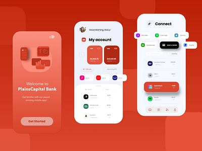 PlainsCapital | Mobile App Redesign app redesign bank bank branding banking bankingapp finance fintech mobile app mobile app design mobile application mobile apps mobile design mobile ui mobile ui design mobile ui kit mockup ui uidesign