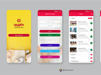 munchies app app art branding design logo typography ui ux web website