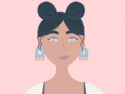 portrait of a girl animation art artists character characterdesign design designer icon illustration illustrator portrait portrait illustration