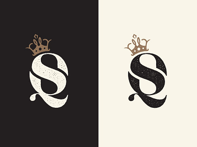 The Sparklizer Queens Icon brand brand identity calligraphy crown icon logo monogram q s script type