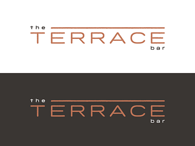 The Terrace bar brand branding food identity logo restaurant