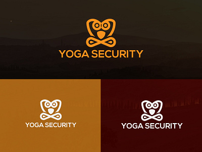Yoga Security logo brand design branding branding design branding identity design flat handwritten logo icon illustrator jpeg png jpeg png logo logo maker minimal simple logo simplicity typography watercolor logo yoga logo