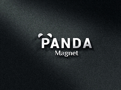 Flat Logo design For Panda Magnet Company