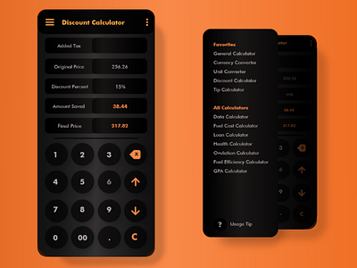 Daily UI - 003 app calculator challenge creditcard dailyui dailyuichallange day002 day2 interface mobile mobile interface userinterface