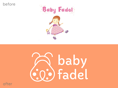 Baby Fadel • Redesign branding child design identity logo rainbow baby rebranding redesign redesigned store