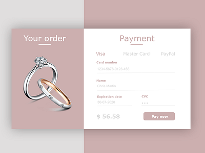 dribbble1 app design payment card ui ux web