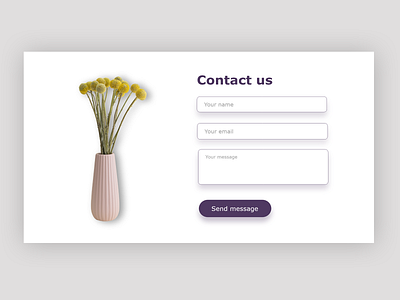 contact us section design ui ux