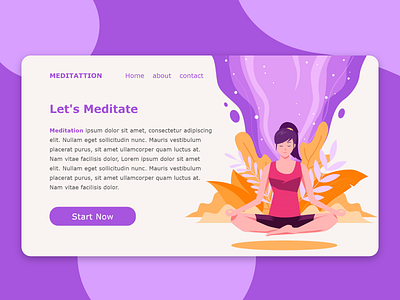 meditation landigpage