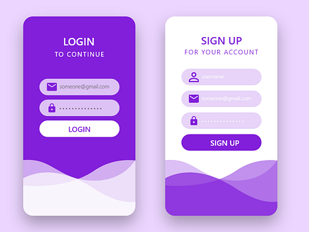 Login form by linda yadroudj on Dribbble