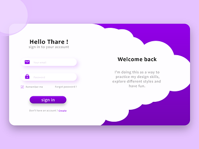 sign in form dailyui design ui ux web