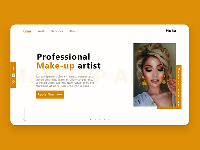 make up landing page dailyui design landing page ui ux web