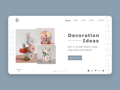 decoration landing page dailyui design landing page ui ux web