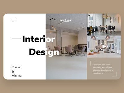 Interior design landing page dailyui design landing page ui ux web