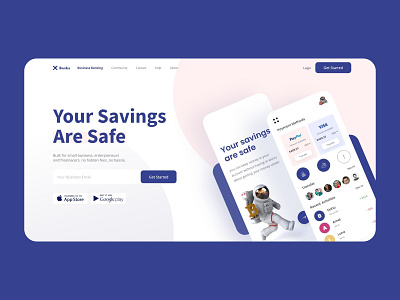 banka landing page