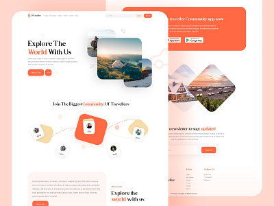 travel landing page