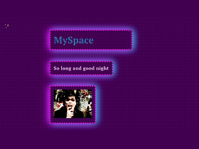 MySpace nostalgia 2005 code codepen css design javascript myspace nostalgia web web design