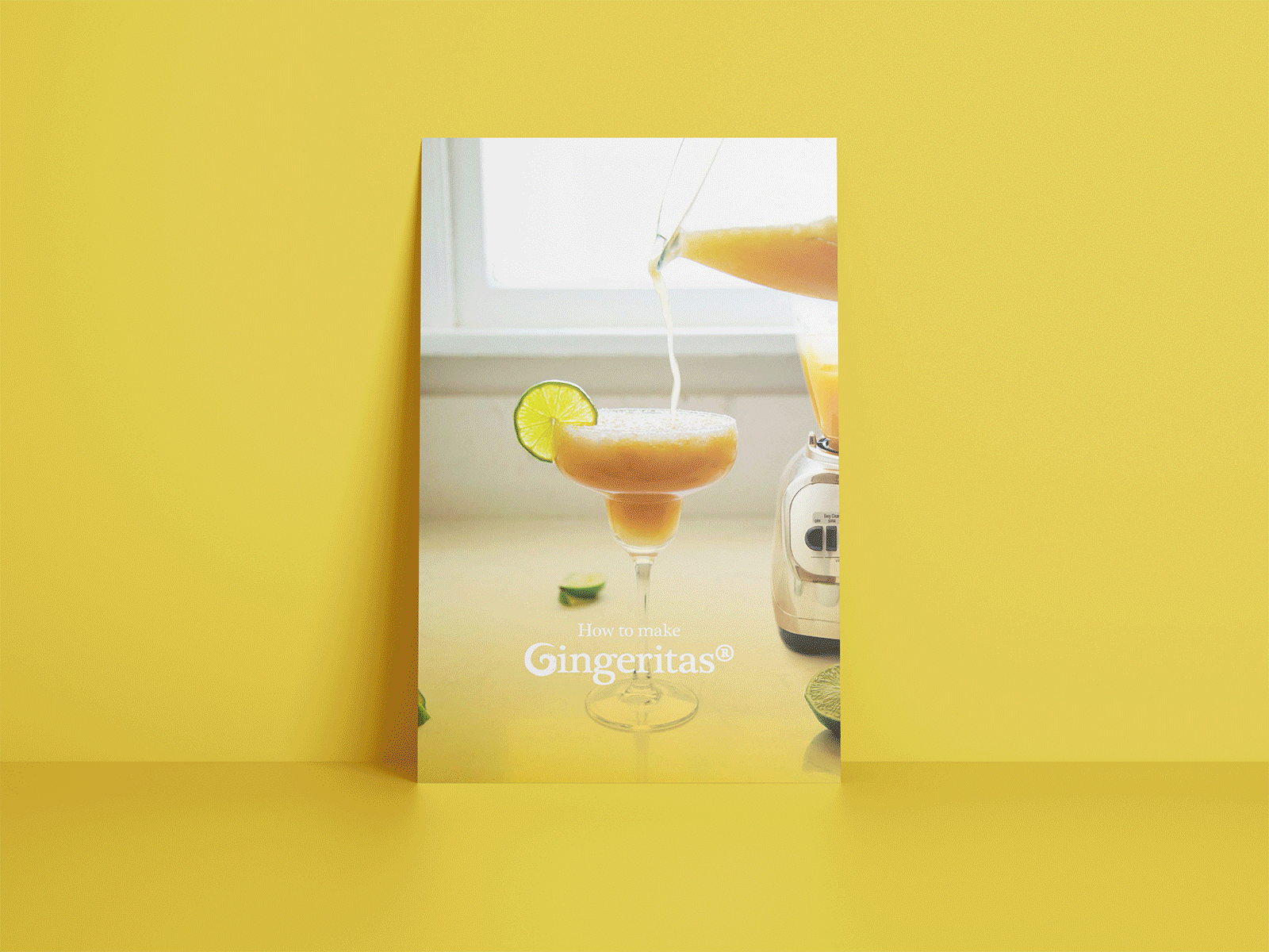Elixir G Gingerita® Cocktail Flyer Design & Photography