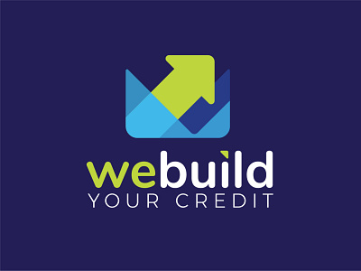 webuild arrow branding credit design financial graphic identity logo typography