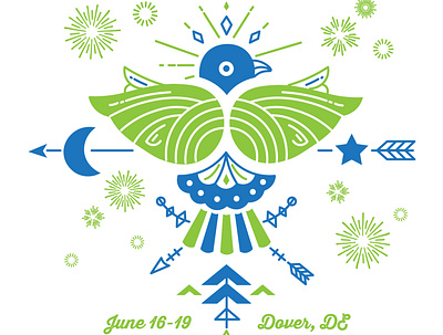 Firefly Festival design illustration