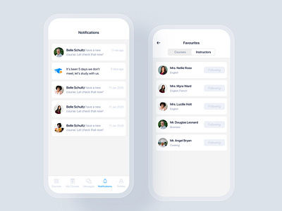 Notifications - Online Course UI Kit