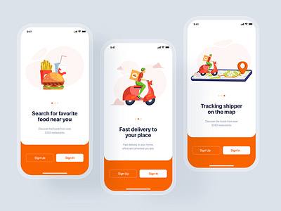 Onboarding - Food Delivery UI Kit