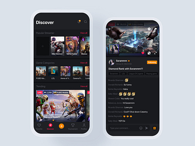 Live Game Streaming UI Kit