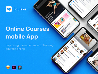 Edulake - Online Course mobile UI Kit
