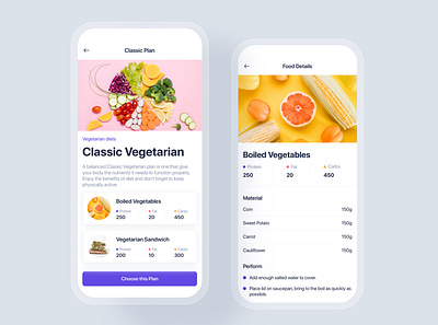 Meal Planner mobile concept app app ui beauty diet dietitian fitness food gym healthy interface lose weight material meal planner mobile nutrition sport statistics ui ui kit workout
