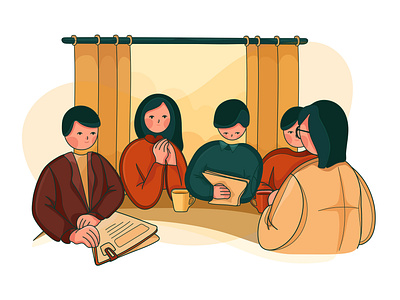 Job Interview illustration concept