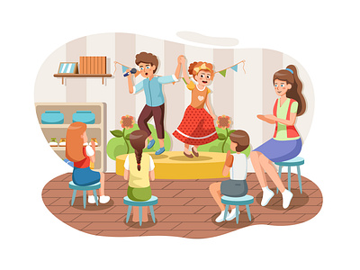 Kindergarten Illustration concept