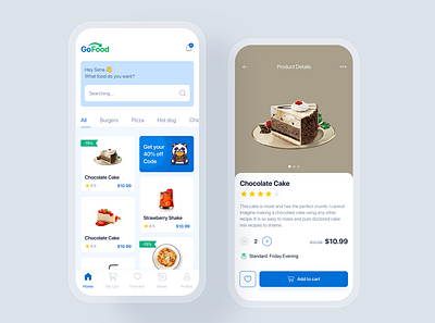 Food Ordering mobile app concept app concept delivery food item mobile product profile restaurant shop store template ui uikit ux