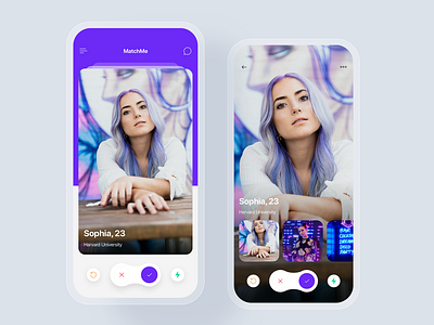 Dating mobile app concept