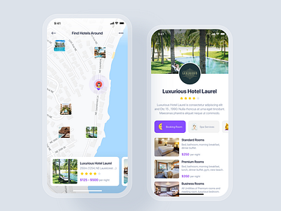 Hotel Booking mobile UI concept - Sodium UI Kit