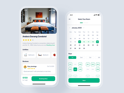 Hotel Booking mobile UI concept - Sodium UI Kit