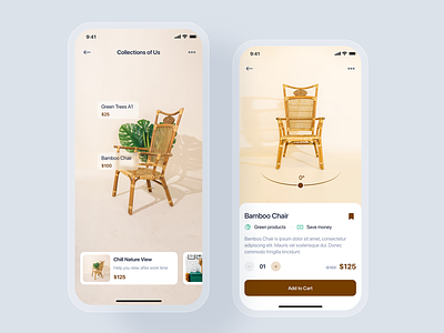 Furniture mobile UI concept - Sodium UI Kit